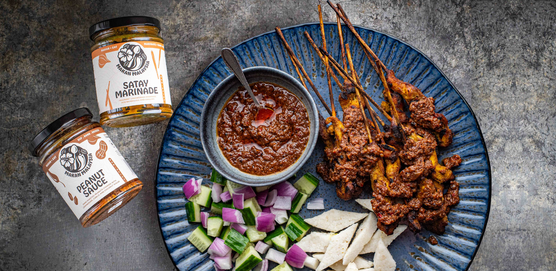 Satay Skewers with Peanut Sauce