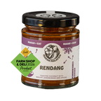 Jar of Makan Malaysia Rendang curry sauce with a Farm Shop & Deli 2026 Gold award badge